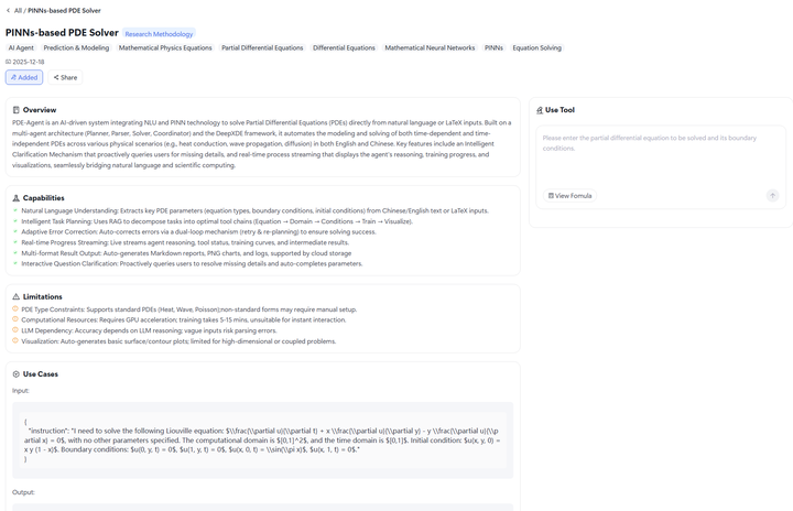5.1 PDE Agent screenshot